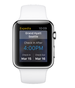 Expedia para Apple Watch